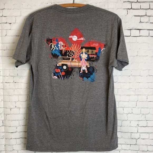 Stranger Things Netflix Gray Graphic Two T-Shirt Bundle in Unisex Medium Eleven - Picture 5 of 16
